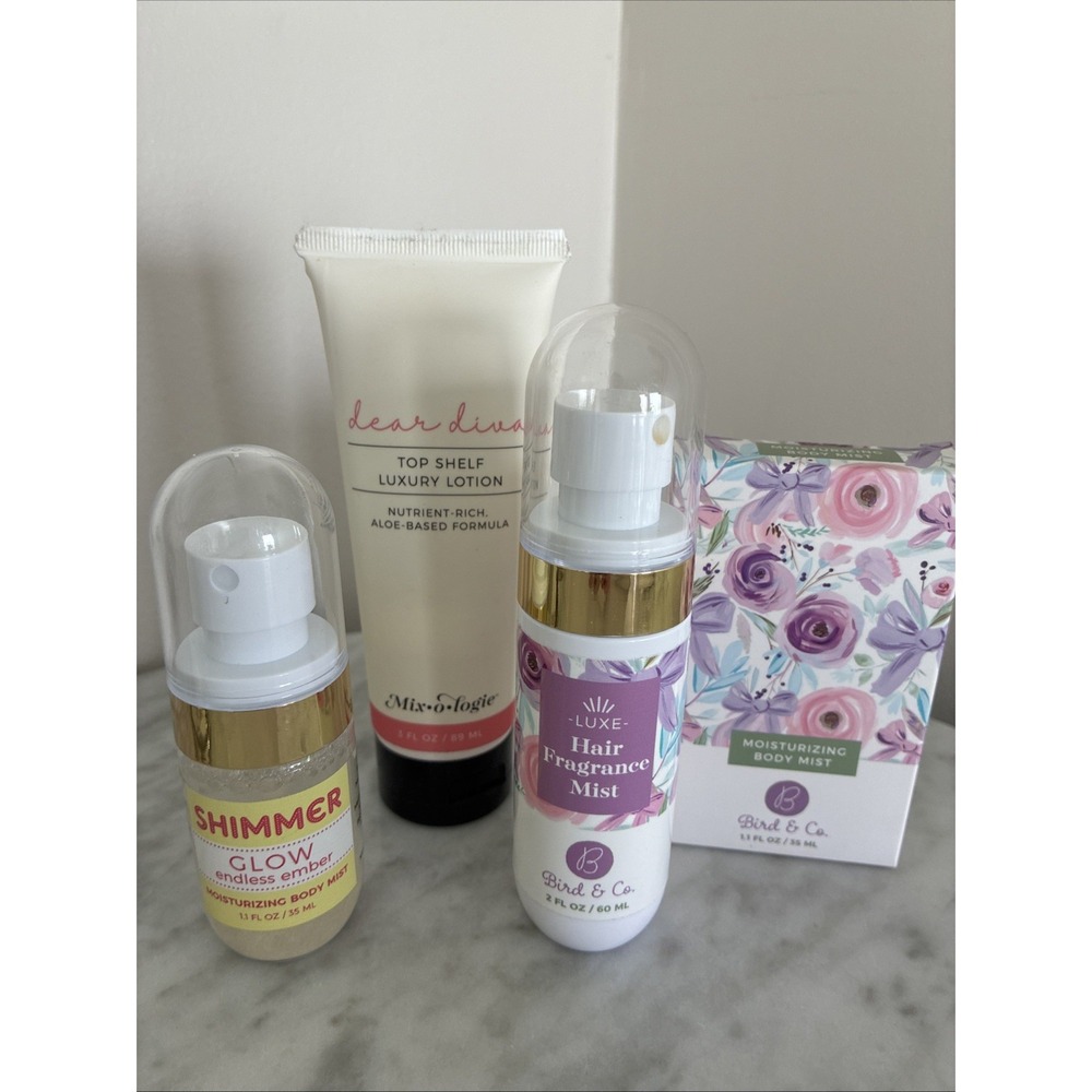 Mixologie Bird Luxury Lotion, Shimmer Body Mist And Hair Mist For Girls & Tweens